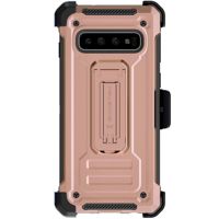 

Ghostek Iron Armor2 Rugged Case with Holster Belt Clip for Galaxy S10, Rose Gold