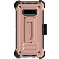 

Ghostek Iron Armor2 Rugged Case with Holster Belt Clip for Galaxy S10e, Rose Gold