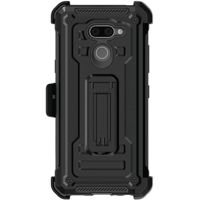 

Ghostek Iron Armor 2 Rugged Kickstand Case with Holster Belt Clip and Tempered Glass Screen Protector for LG K50 Smartphone, Black