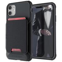 

Ghostek Exec 4 Modular Magnetic Wallet Case with Detachable Leather Card Holder for iPhone 11, Black