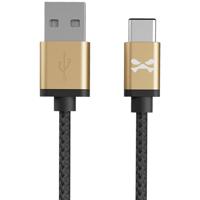 

Ghostek 6' NRGline USB Type-C Braided Cable, Metal Housing, Black/Gold