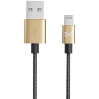 

Ghostek 6' NRGline MFI Lightning Braided Cable, Metal Housing, Black/Gold