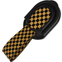 

Ghostek Loop Magnetic Finger Holder Strap with Stand, Checkered Yellow