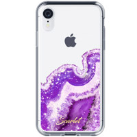

Ghostek Agate Clear Glitter Sparkle Case for iPhone XR, Purple