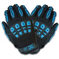 

Gig Gear Large Thermo Gig Gloves, Black/Blue, Pair