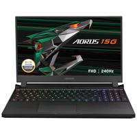 Gigabyte AORUS 15G 15.6" Full HD 240Hz Gaming Notebook Computer, Intel Core i7-10870H 2.2Ghz, 32GB RAM, 1TB SSD, NVIDIA GeForce RTX 3080 8GB, Windows 10 Home, Black