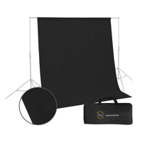 

Glow Muslin Background - 10 x 10 ' (Black)