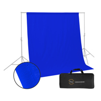 

Glow Muslin Background - 10 x 10 ' (Chroma Blue)