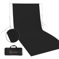 

Glow Muslin Background - 10 x 20 ' (Black)