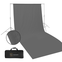 

Glow Muslin Background - 10 x 20 ' (Grey)
