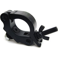

Global Truss Black Powder Coat Heavy Duty Clamp with Half Coupler, 1102 lbs Load Capacity