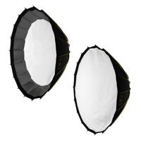 

Glow Inner and Outer Diffusion Fabrics for Profond Quick-Open 55" Deep Parabolic Softbox with Focusing Rod System