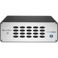 

Glyph Technologies StudioRAID 20TB (2x 10TB) 2-Bay External Hard Drive Array, 7200 RPM, micro-USB 3.0, FireWire 800, eSATA, 360MB/s, RAID 0, 1, JBOD, & SPAN