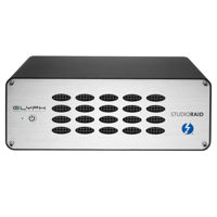 

Glyph Technologies StudioRAID TB 8TB 2-Bay External Hard Drive, 7200 RPM, 2x Thunderbolt 2, USB 3.0, Up to 360MB/s Transfer Rate