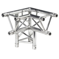 

Global Truss 1.64' (0.5m) 3 Way 90 Degree Left Triangular Corner, Apex Down
