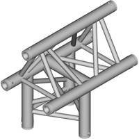 

Global Truss 1.64' (0.5m) 3 Way Triangular Horizontal T-Junction Apex Out