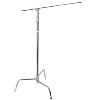 

Godox C-Stand with Arm, Grip Head & Removable Turtle Base (8.8', Silver)