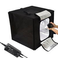 

Godox Mini LED Photography Studio Shooting Tent 40x40x40cm LSD40 2PCS LED lamp band Power 40W 10000~11000 Lumen with Carry Bag