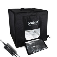 

Godox Mini LED Photography Studio Shooting Tent 80x80x80cm LSD80 2PCS LED lamp band Power 40W 10000~11000 Lumen with Carry Bag