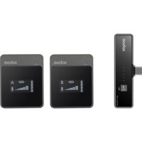 

Godox MoveLink UC2 Compact 2-Person Digital Wireless Microphone System for Smartphones & Tablets with USB Type-C (2.4 GHz)