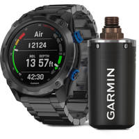 

Garmin Descent Mk2i Dive 52mm GPS Smart Watch with Descent T1 Transmitter Bundle, Titanium Carbon Gray DLC with DLC Titanium