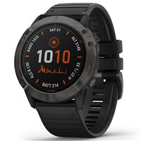 

Garmin fenix 6X Pro Solar Edition Multisport GPS Smartwatch, Titanium Carbon Gray DLC with Black Band