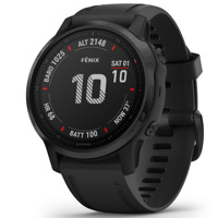 

Garmin fenix 6S Pro GPS Smartwatch, Black with Black Band