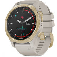

Garmin Descent MK2S Dive 43mm GPS Smart Watch, Light Gold with Light Sand Silicone Band