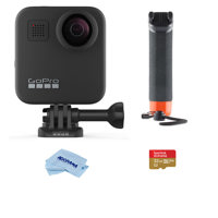 

GoPro MAX 360 Action Camera - Bundle With 32GB MicroSDHC Card, GoPro Floating Hand Grip Handler, Microfiber Cloth