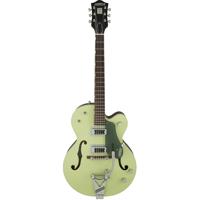 

Gretsch G6118T Vintage Select Edition '60 Anniversary Hollow Body Electric Guitar with Bigsby, 22 Frets, "U" Neck, Rosewood Fingerboard, TV Jones Hilo'Tron Pickup, 2-Tone Smoke Green