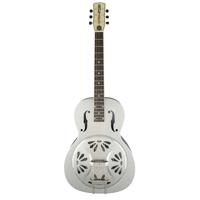 

Gretsch G9221 Bobtail Round-Neck 6-String Acoustic-Electric Guitar, 19 Frets, Padauk Fingerboard, Steel Body Spider Cone Resonator, Fishman Nashville Pickup, Weathered Pump House Roof