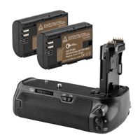 

Green Extreme BG-E14 Battery Grip for Canon 80D and Canon 90D With 2 LP-E6N Batteries