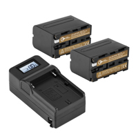

Green Extreme 2x NP-F970 7.2V 56.2Wh Li-Ion Batteries, Bundle with Green Extreme Compact Smart Charger Kit
