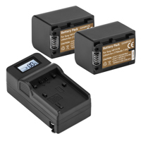 

Green Extreme 2x NP-FV70 7.4V 12.95Wh Batteries, Bundle w/Green Extreme Compact Smart Charger, Green Extreme Charger Plate