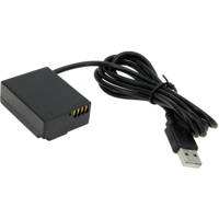 

GyroVu 40" USB to Panasonic GH2 (DMW-BLC12) Intelligent Dummy Battery Adapter Cable