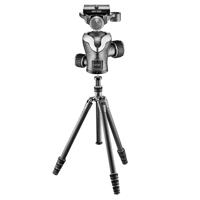 

Gitzo Traveler GT1545T Series 1 4-Section Carbon Fiber Tripod, 22 lbs Capacity, 60" Max Height - With Gitzo Series 1 Traveller GH1382TQD Center Ball Head