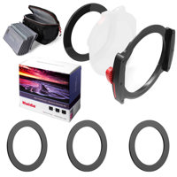 

Haida M10 Filter Holder with 77mm Adapter Ring for 100mm Series Filters - Bundle With M10 67mm / 72mm / 82mm Adapter Rings for M10 100mm Filter Holders, Red-Diamond 100mm ND Filter Kit 3-Pack, Filter Bag