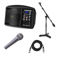 

H&A 5" 150W Portable PA System with Bluetooth + Microphone + Mic Stand + XLR Cable