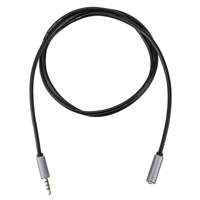 

H&A Stereo Mini Male to Stereo Mini Female Headset Extension Cable (Gold Series) 3'