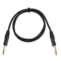 

H&A Platinum Pro 3' TRS 1/4" Male to 1/4" TRS Male Interconnect Cable with Rean by Neutrik Gold Connectors