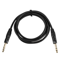 

H&A Platinum Pro TRS 6' 1/4" Male to 1/4" TRS Male Interconnect Cable with Rean by Neutrik Gold Connectors