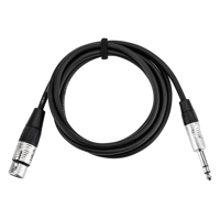 

H&A Elite Pro 1/4" TRS M to XLR F Professional Interconnect Cable with Rean Connectors, 6'