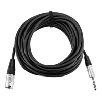 

H&A Elite Pro 1/4" TRS M to XLR M Professional Interconnect Cable with Rean Connectors - 25'