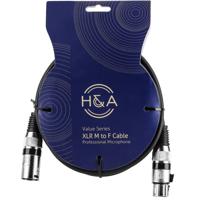 

H&A Value Series 10 Pack XLR M to F Professional Microphone Cable - 15'
