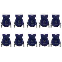 

H&A Value Series 10 Pack XLR M to F Professional Microphone Cable - 6'