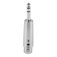 

H&A 3-Pin XLR Female to 1/4" TRS Male Barrel Adapter