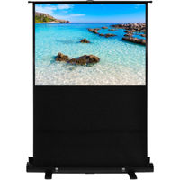 

Hamilton Buhl AC-8749 49x87" Portable Floor Rising Screen, 100" Diagonal, HDTV Format, Matte White Fabric, Black