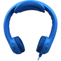 

Hamilton Buhl Flex-PhonesXL Indestructible Single-Construction Headphones for Teens, Blue