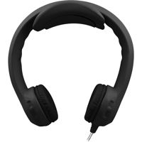 

Hamilton Buhl Flex-PhonesXL Indestructible Single-Construction Headphones for Teens, Black
