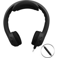 

Hamilton Buhl Flex-PhonesXL Indestructible Single-Construction Headset for Teens with In Line Mic, Black
